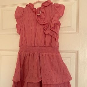 Girls, Janie and Jack size 5 ruffle sleeves dress